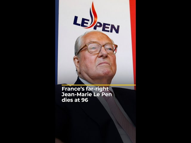 ⁣France’s far-right Jean-Marie Le Pen dies at 96 | AJ #shorts