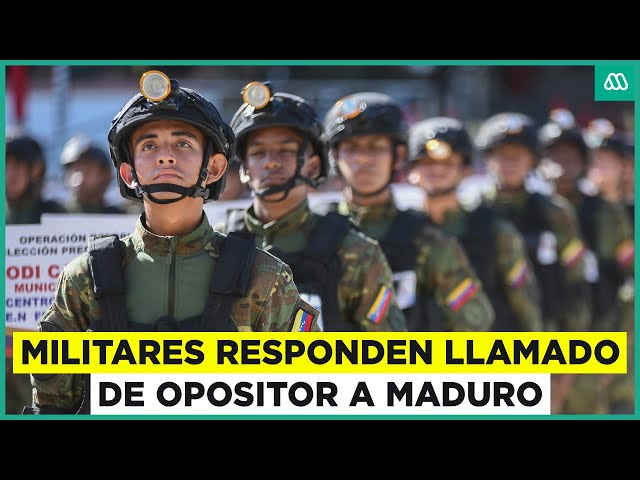 ⁣Militares de Venezuela responden llamado de opositor a Maduro