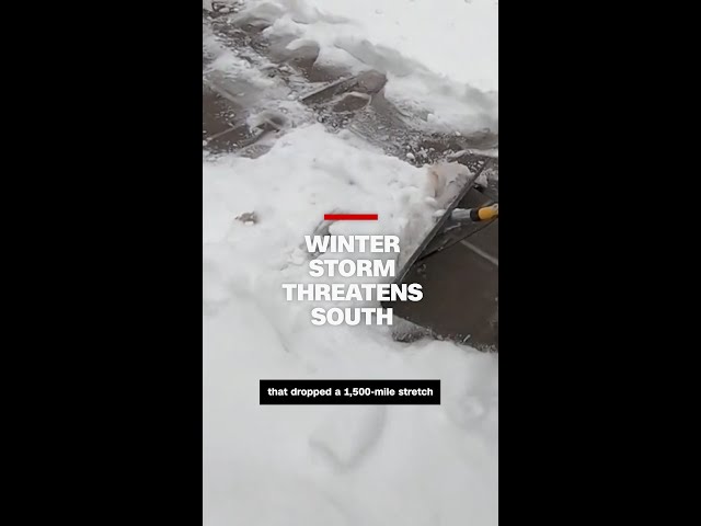 ⁣Winter storm threatens South