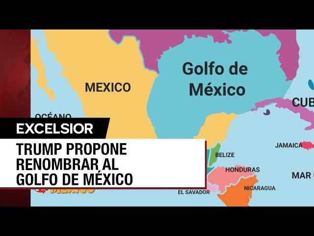 ⁣Trump quiere rebautizar al Golfo de México al de Golfo de América