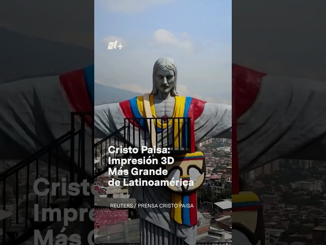 ⁣Cristo Redentor Paisa: Impresión 3D más grande de Latinoamérica #nmas #shorts #colombia