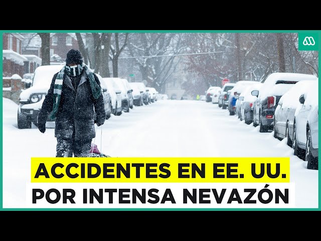 ⁣Accidentes por calles congeladas en Estados Unidos