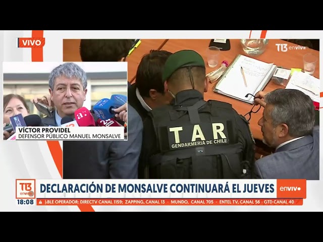 ⁣Caso Monsalve: jueves 9 de enero continuará declaración