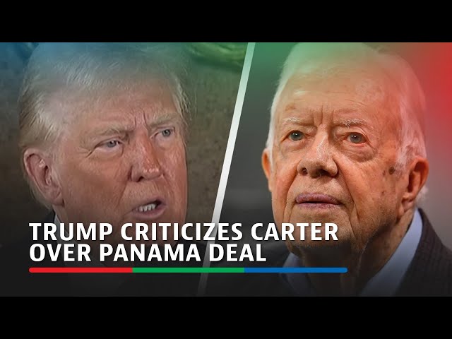 ⁣Trump criticizes late president Jimmy Carter over Panama deal