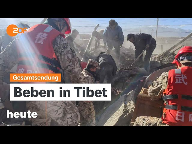 ⁣heute 19:00 Uhr vom 07.01.2025 Erdbeben in Tibet, Kehrtwende bei Meta, Forderung von Allianz-Chef