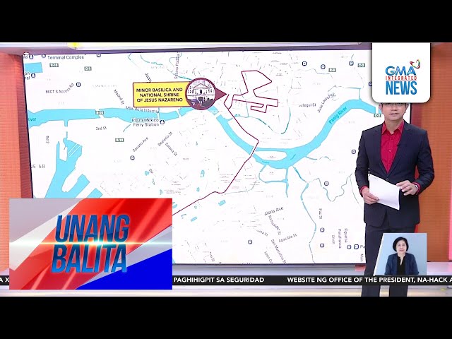 ⁣Ruta ng prusisyon ng Poong Hesus Nazareno mula Quirino Grandstand hanggang Quiapo... | Unang Balita