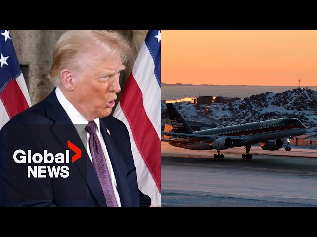 ⁣Trump won't rule out military, economic action to acquire Greenland