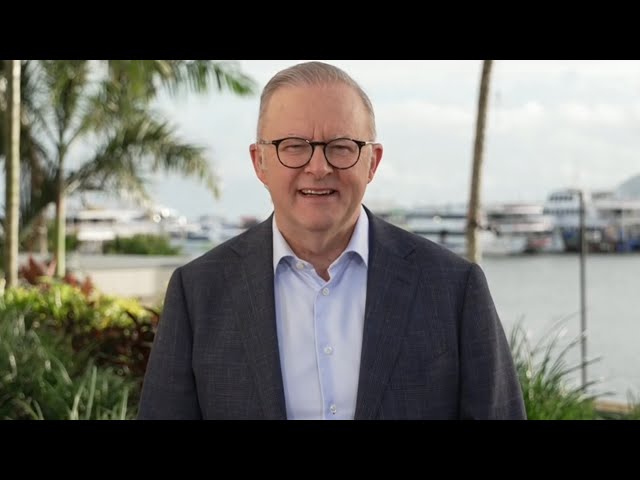 ⁣Anthony Albanese discusses pre-election push amid Queensland visit