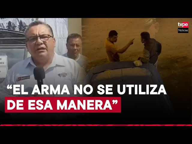 ⁣Mininter informa que darán de baja a policía que disparó en la cabeza a sujeto durante discusión