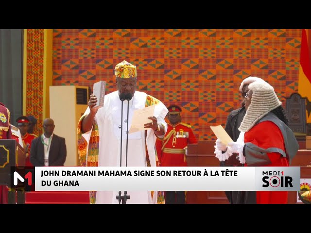 ⁣John Dramani signe son retour à la tête du Ghana