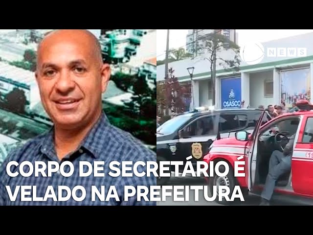 ⁣Corpo de secretário-adjunto morto por GCM é velado na prefeitura de Osasco