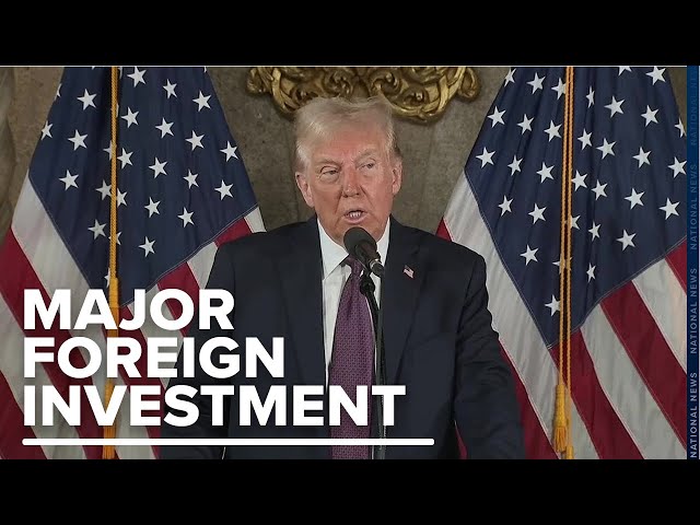 ⁣Trump announces $20 billion foreign investment to build new U.S. data centers