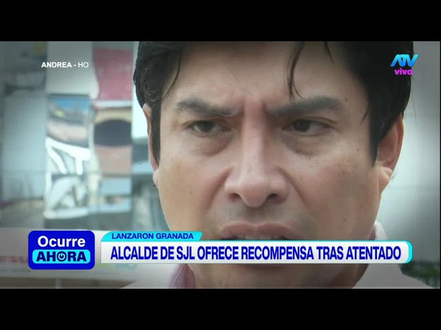 ⁣Alcalde de SJL ofrece fuerte suma de dinero como recompensa tras atentado en su contra