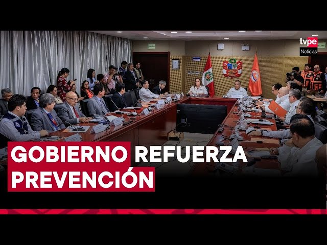 ⁣Presidenta Dina Boluarte lidera acciones preventivas ante lluvias y supervisión del río Rimac