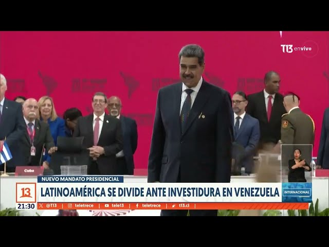 ⁣Latinoamérica se divide ante investidura en Venezuela