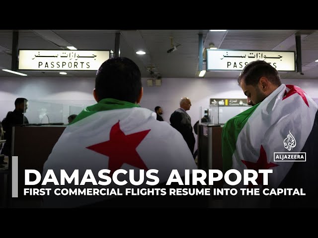 ⁣Damascus airport: First commercial flights resume into the capital