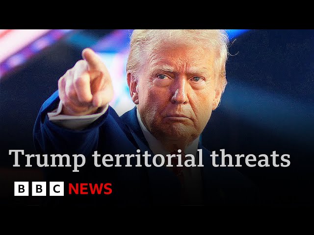 ⁣Trump refuses to rule out military force to seize Greenland and Panama | BBC News