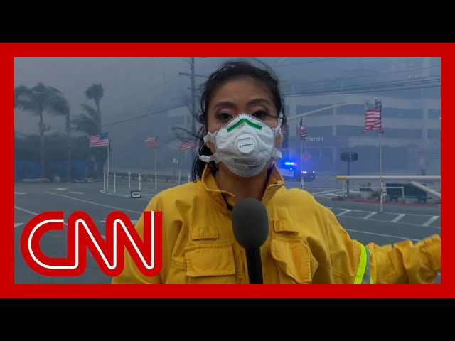 ⁣‘Completely hazy’: CNN on the scene amid Los Angeles wildfire