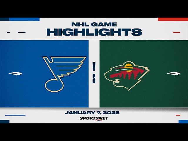 ⁣NHL Highlights | Blues vs. Wild - January 7, 2025