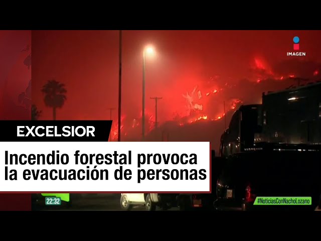 ⁣Incendio forestal en Los Ángeles provoca la evacuación de 30 mil personas