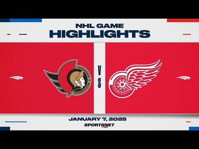 ⁣NHL Highlights | Senators vs. Red Wings - January 7, 2025