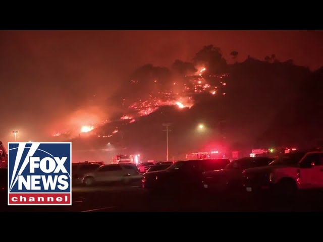 ⁣BREAKING: Wildfires rage through Los Angeles