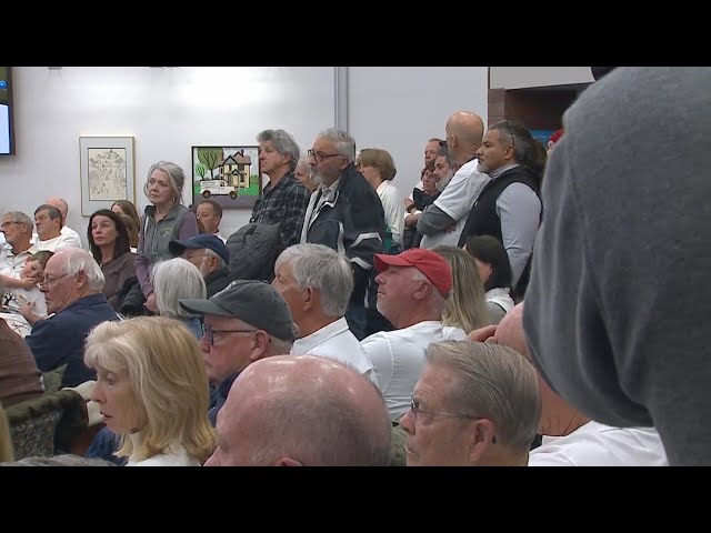 ⁣Tense, packed zoning meeting leads to vote in Littleton