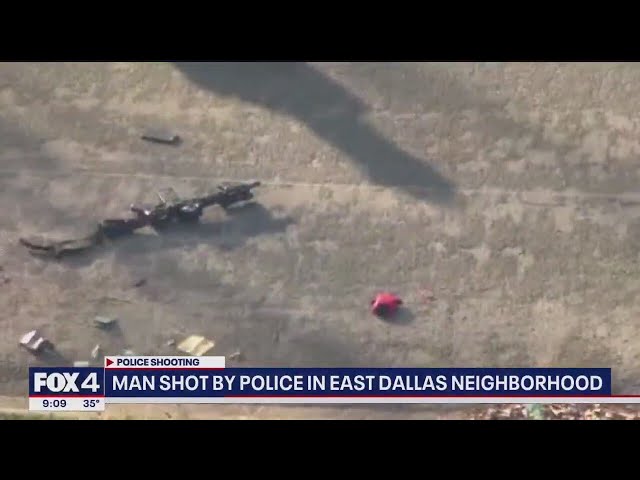 ⁣Man reportedly waving gun at passing cars shot by Dallas police officers