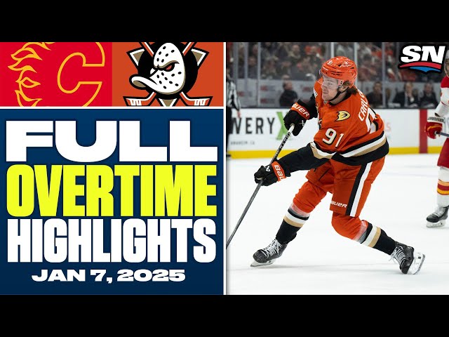 ⁣Calgary Flames at Anaheim Ducks | FULL Overtime Highlights - January 7, 2025