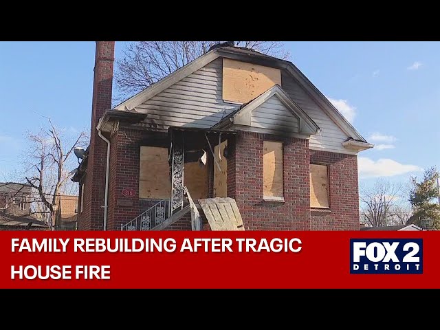 ⁣Detroit family working to recover after devastating fire