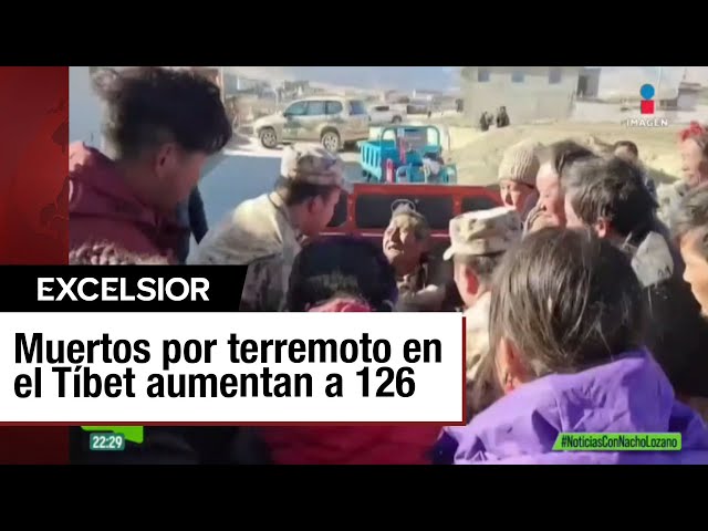 ⁣Al menos 126 muertos y 188 heridos en China por terremoto en el Tíbet