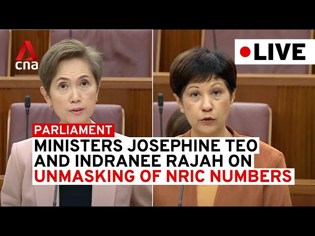 ⁣[LIVE] Ministerial statement: Josephine Teo, Indranee Rajah on govt policy on NRIC, ACRA lapse