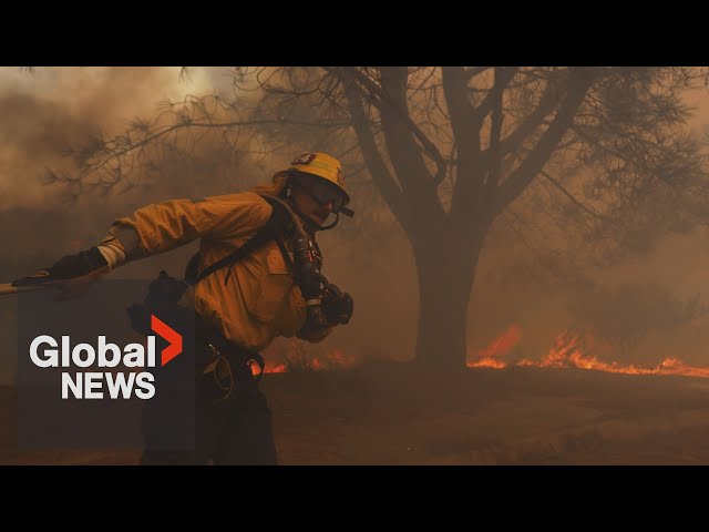 ⁣"Life threatening": Fast-moving wildfire forces 30K from affluent Los Angeles neighbourhoo