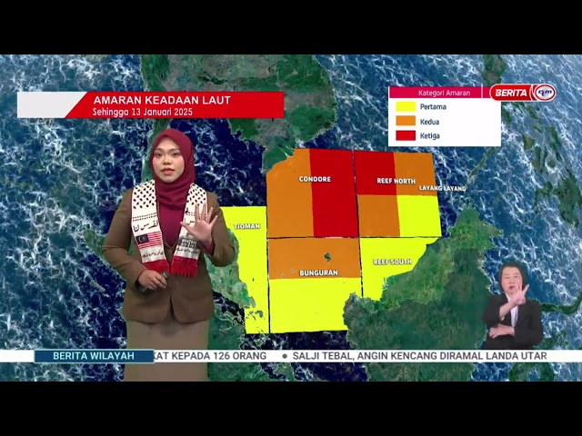 ⁣8 JAN 2025 – BERITA WILAYAH – LANGSUNG DARI MET MALAYSIA – LAPORAN CUACA