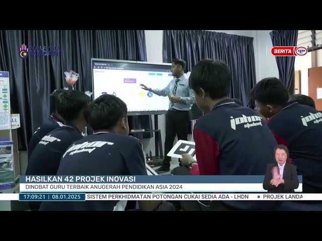 ⁣8 JAN 2025–BERITA WILAYAH–HASILKAN 42 PROJEK INOVASI; DINOBAT GURU TERBAIK, ANUGERAH PENDIDIKAN ASIA