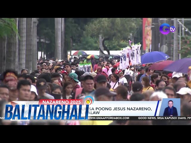 ⁣Pila para sa Pahalik sa Poong Jesus Nazareno, umabot na sa T.M. Kalaw | Balitanghali