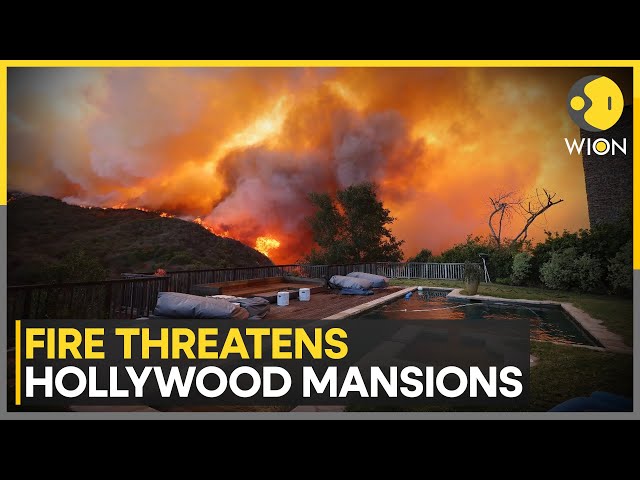 ⁣Fire Threatens Hollywood Mansions: Hollywood A-Listers Forced To Evacuate Amid Rapid Spread | WION