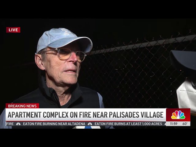 ⁣Pacific Palisades resident recalls urgent evacuation from home amid brush fire