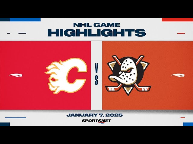 ⁣NHL Highlights | Flames vs. Ducks - January 7, 2025