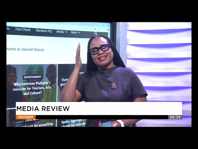 ⁣Badwam Media Review on Adom TV  (08-01-25)