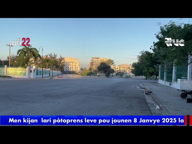 ⁣Trafik22:  Men kijan lari Pòtoprens leve pou jounen 8 Janvye 2025 la