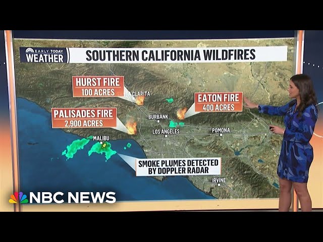 ⁣Destructive winds will lead to explosive fire growth in Southern California