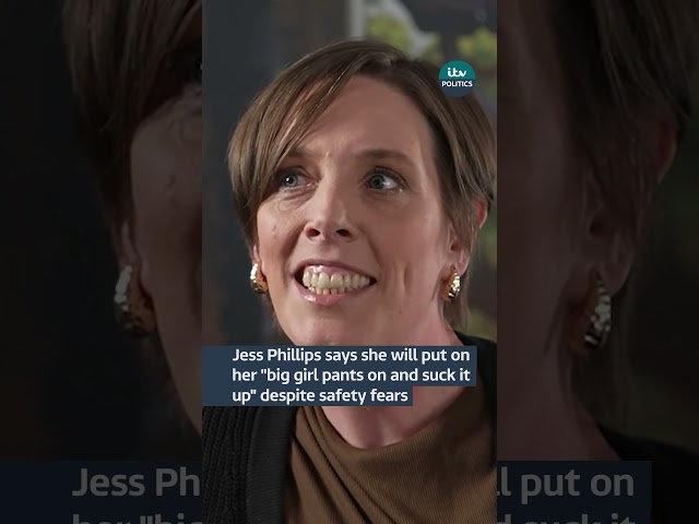 ⁣Jess Phillips says "I will put my big girl pants on and suck it up" despite safety fears #