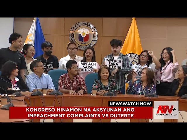 ⁣Mga complainant hinamon ang Kongreso na aksyunan ang impeachment cases vs Duterte | NWP Reports