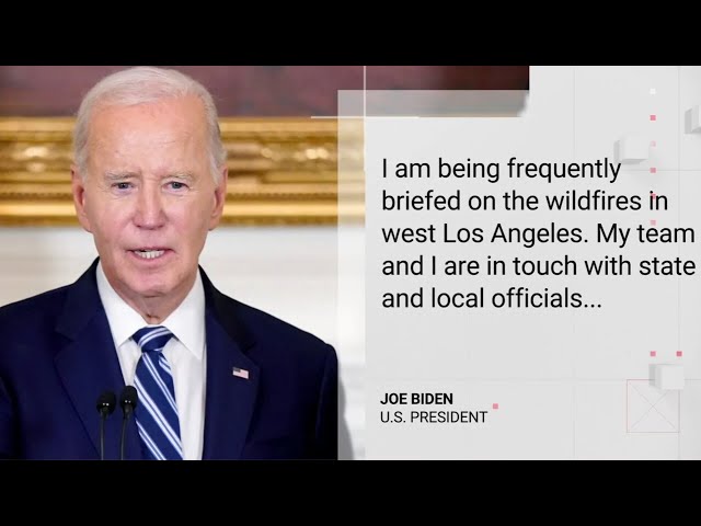 ⁣Joe Biden releases statement on Los Angeles wildfires