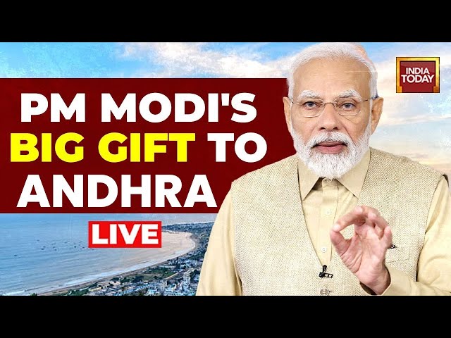 ⁣PM Modi Inaugurates Development Works LIVE | Lays Foundation Stone In Visakhapatnam, Andhra Pradesh