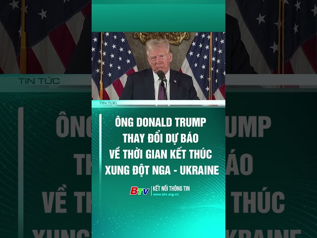 ⁣Tổng thống đắc cử Mỹ Donald Trump thay đổi dự báo về thời gian kết thúc xung đột Nga - Ukraine