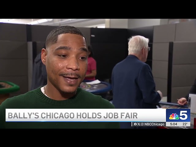 ⁣Bally's Chicago hosts job fair in search for table dealers