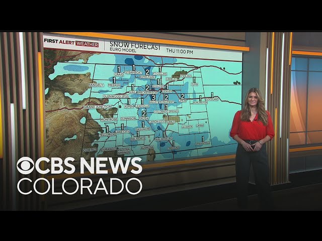 ⁣Cold across Colorado to start with more snow moving into the Denver metro for the Thursday morning c