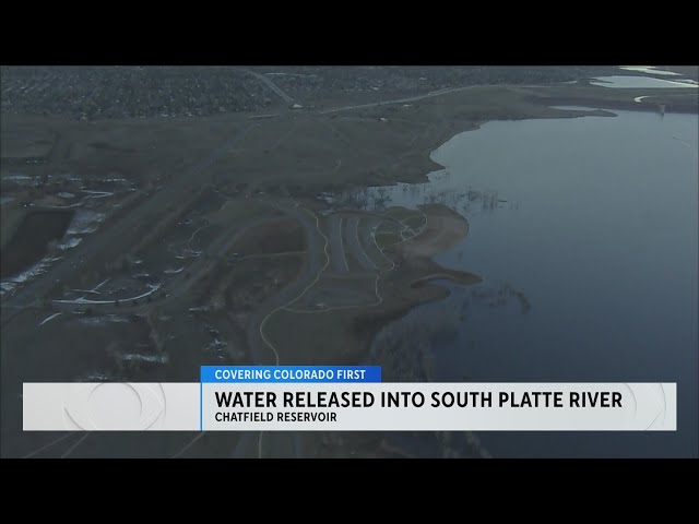 ⁣Water from Chatfield Reservoir released into South Platte River